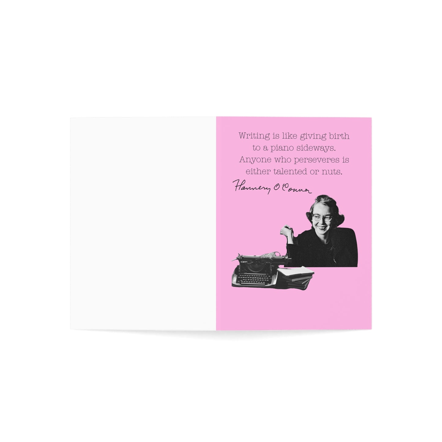 Flannery O'Connor quote greeting card