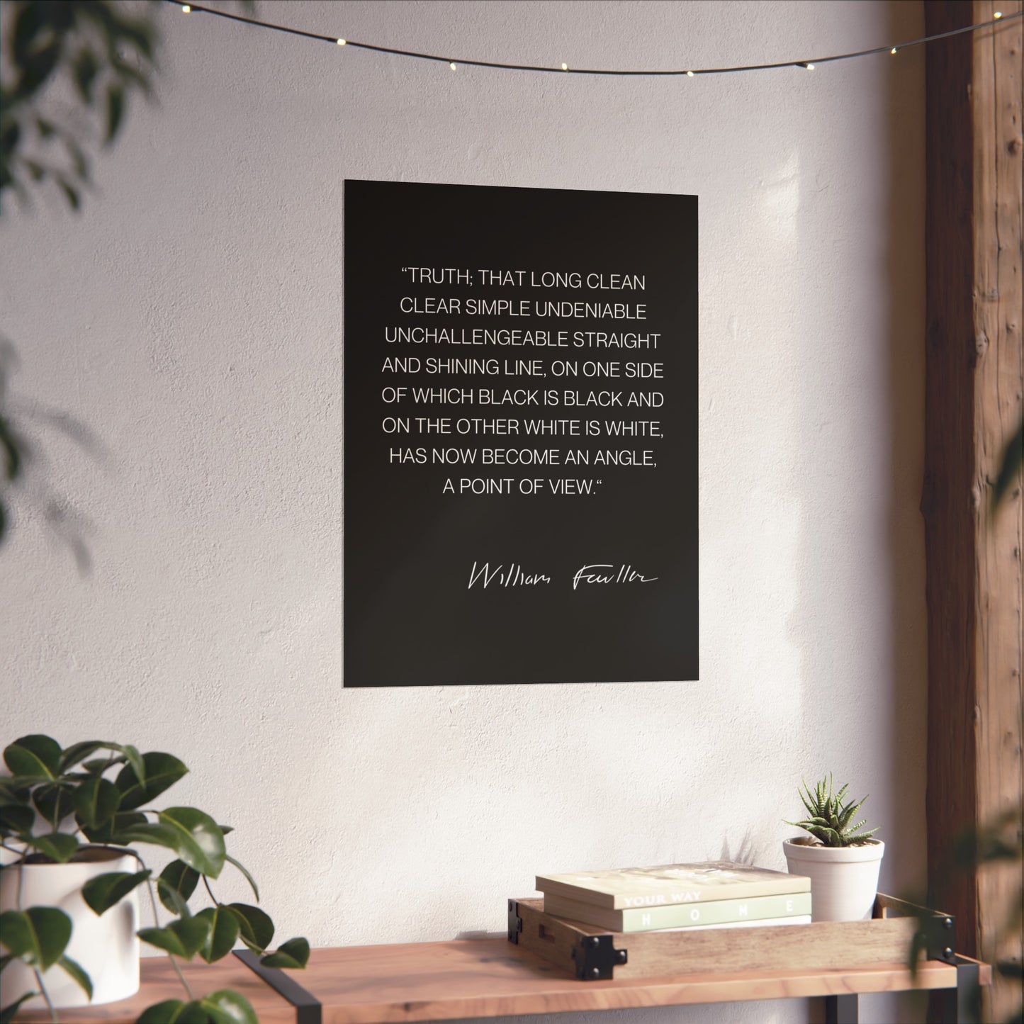 William Faulkner Quote Poster