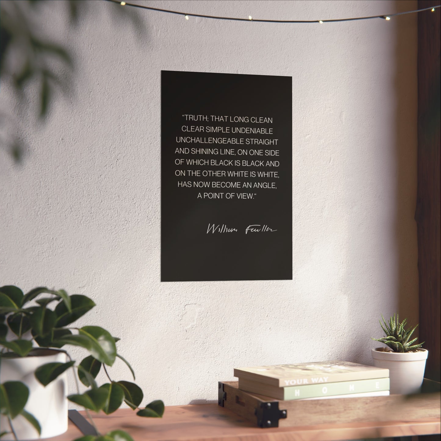 William Faulkner Quote Poster