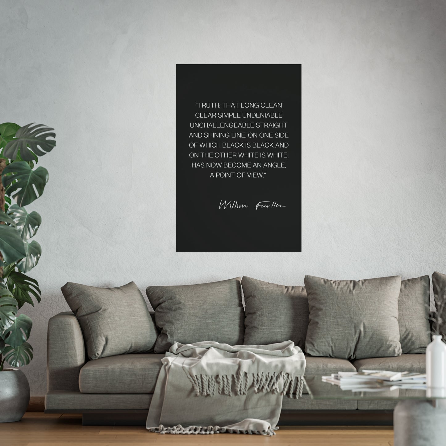 William Faulkner Quote Poster