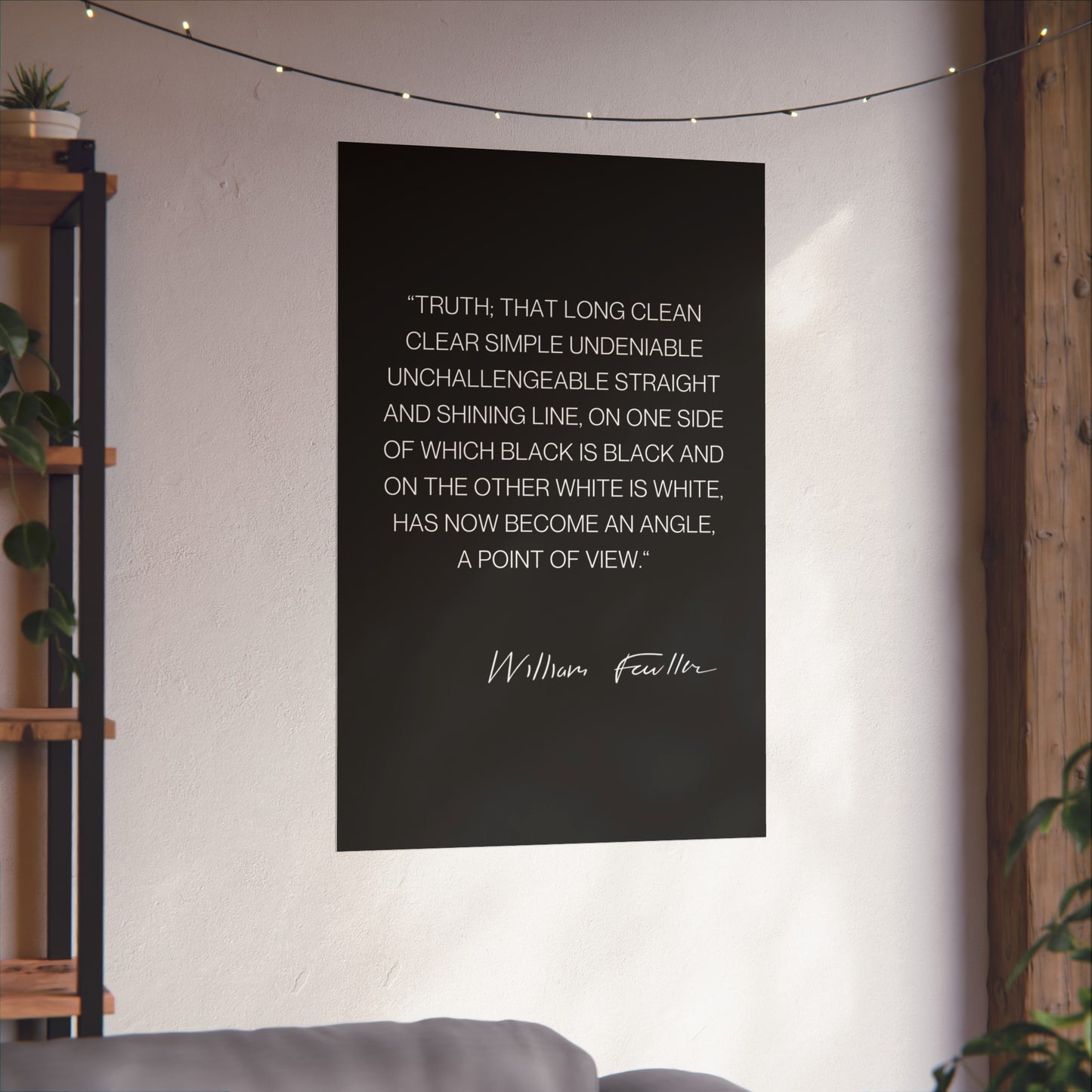 William Faulkner Quote Poster