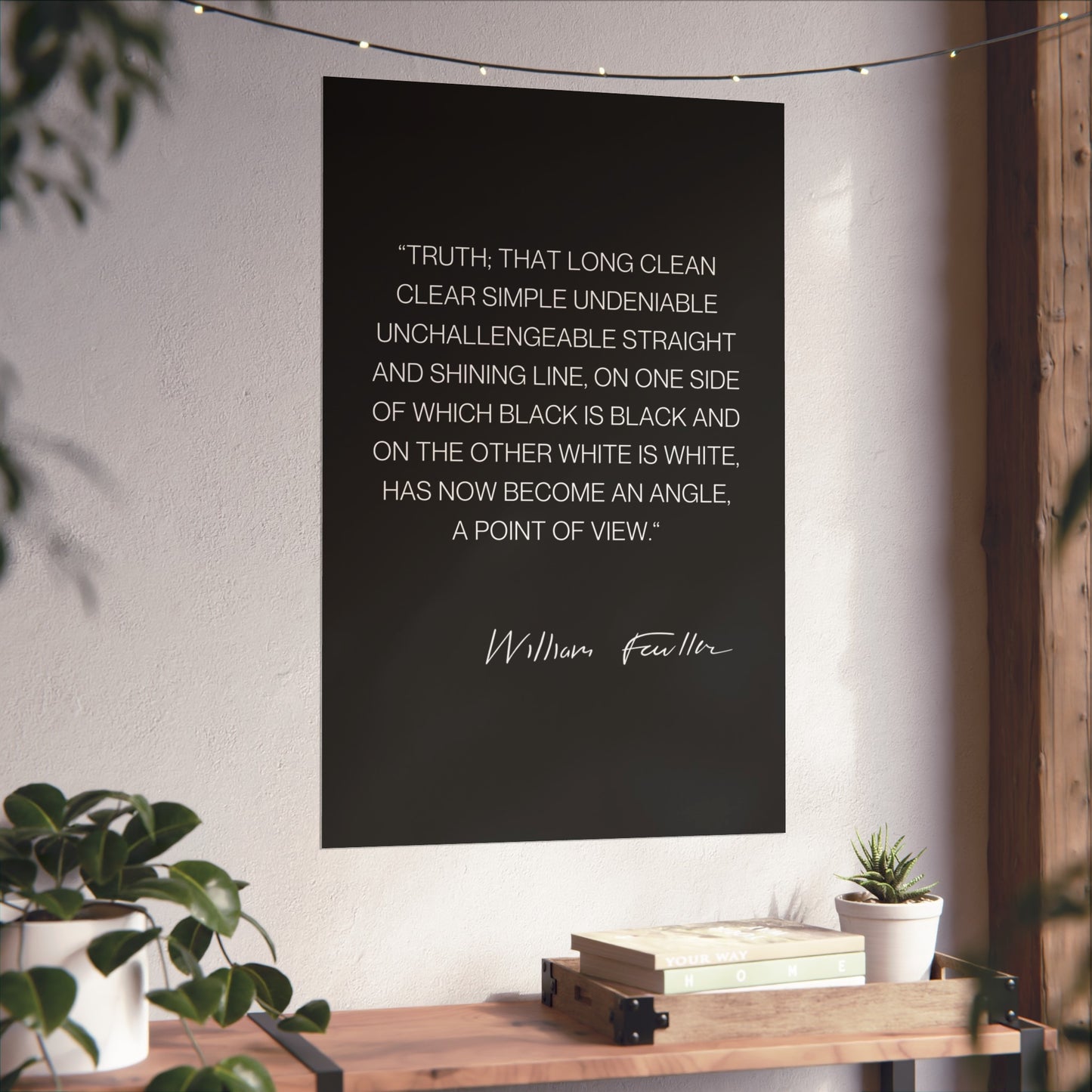 William Faulkner Quote Poster