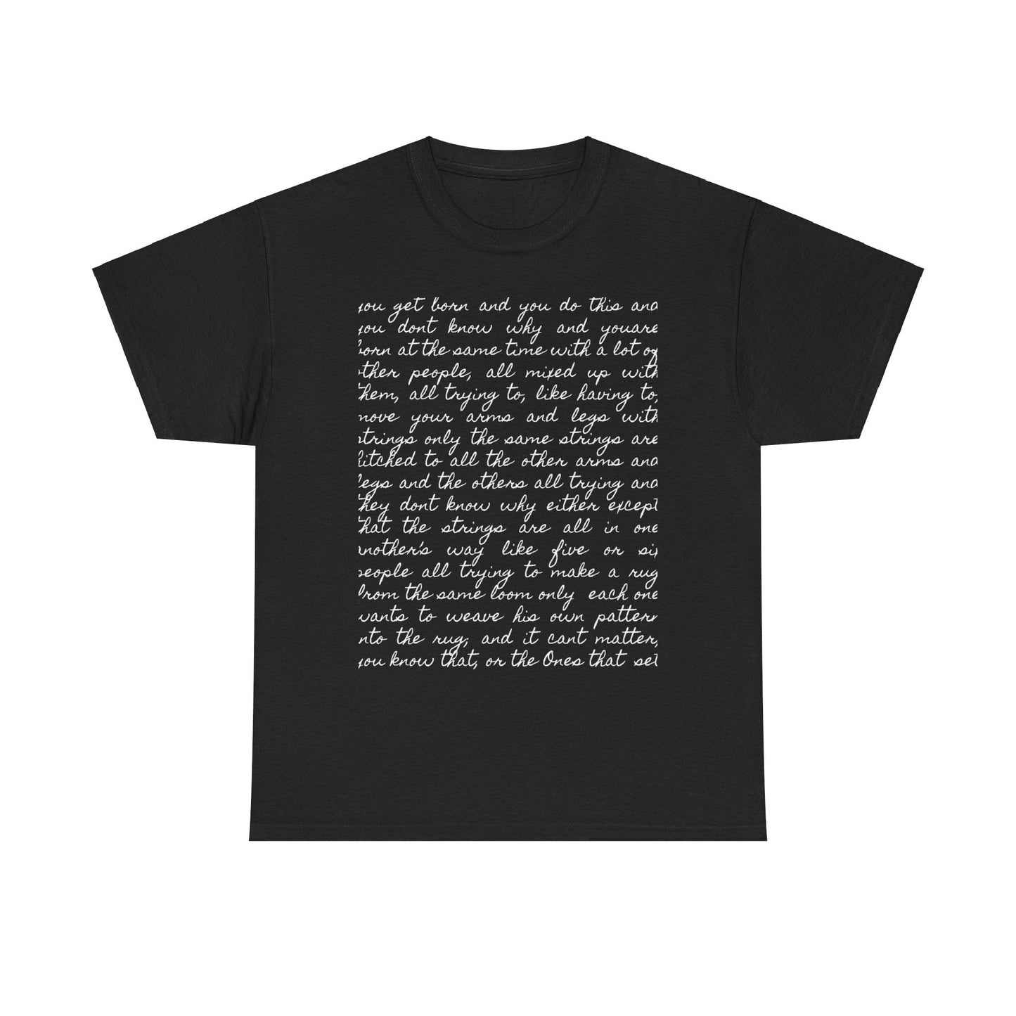 William Faulkner Absalom Absalom quote T-shirt, black, 100% cotton, unisex, literary gift for book lovers.