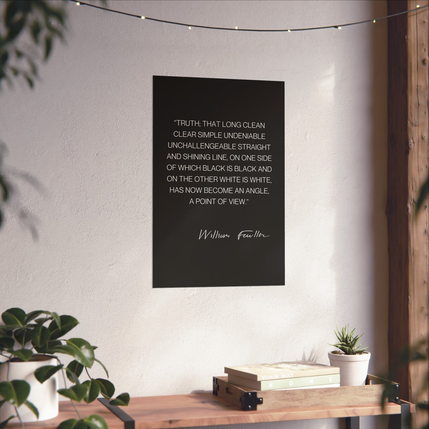 William Faulkner Quote Poster