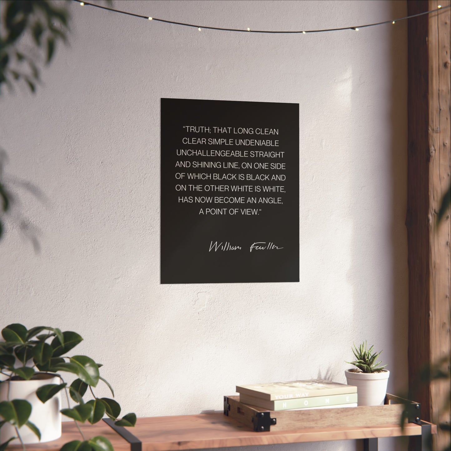 William Faulkner Quote Poster