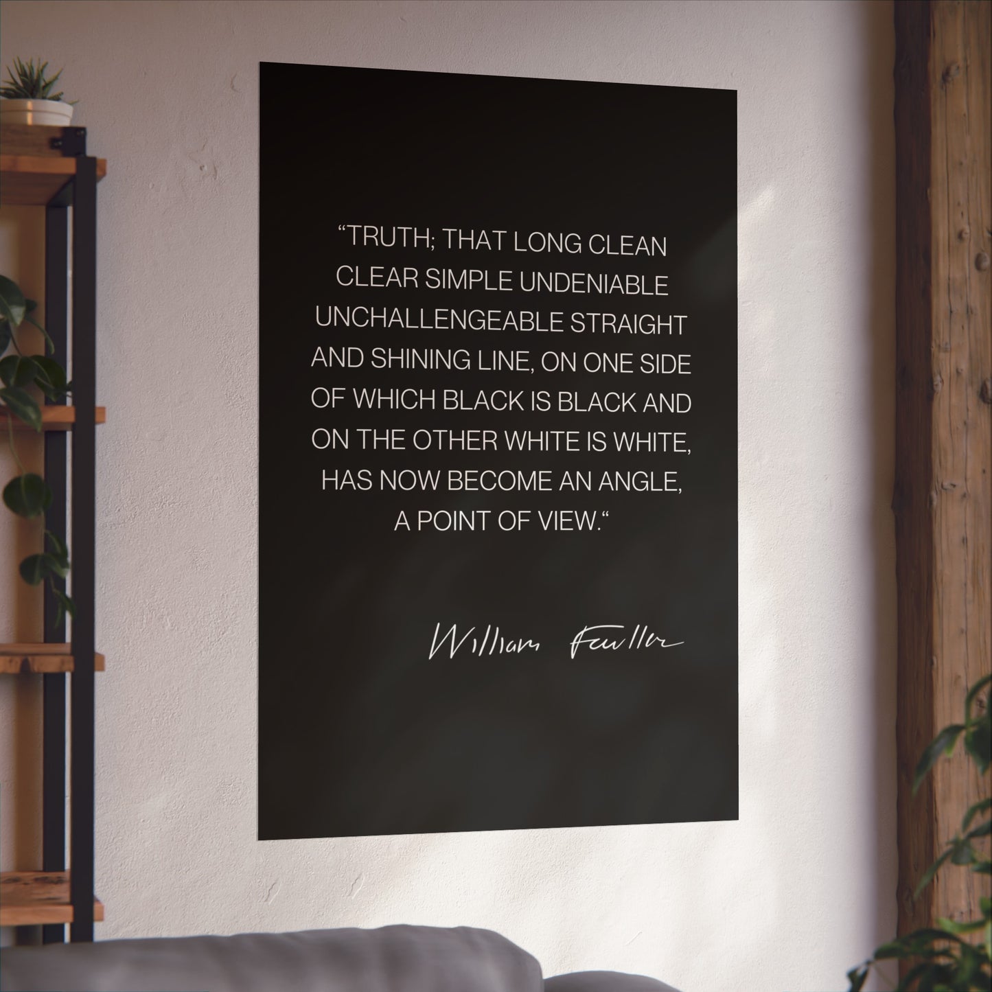 William Faulkner Quote Poster