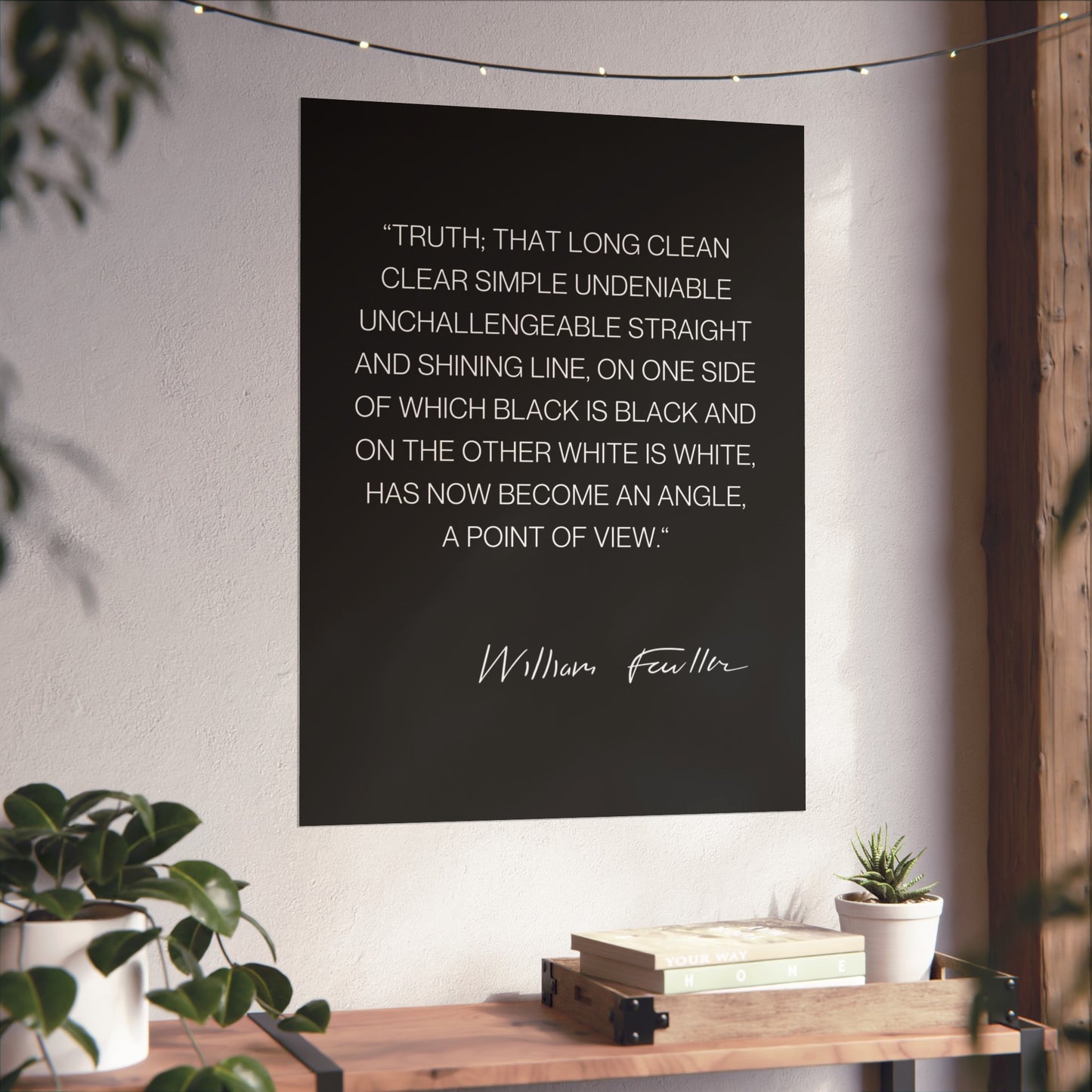 William Faulkner Quote Poster